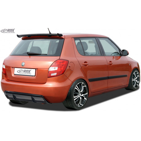 RDX Heckansatz SKODA Fabia 2 Typ 5J (-2010 & Facelift 2010+) Diffusor Heckblende Heckdiffusor