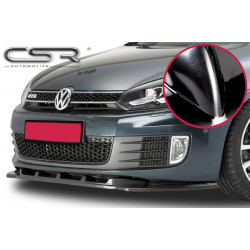 Cupspoilerlippe Glossy Schwarz für VW Golf 6 GTI GTD CSL007-G