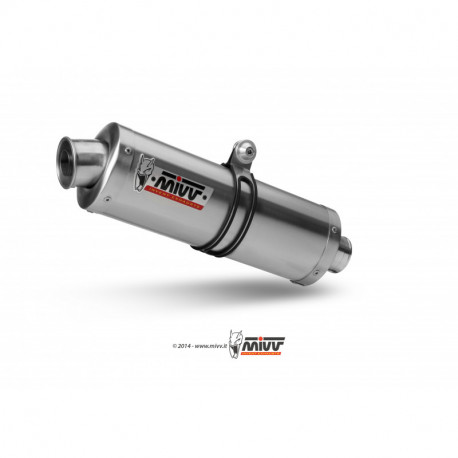 MIVV Exhaust DUCATI MONSTER 600 OVAL Edelstahl AD.001.LX1