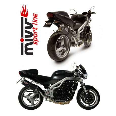 MIVV Exhaust TRIUMPH SPEED TRIPLE OVAL Carbon AT.003.LE