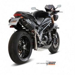 MIVV Exhaust TRIUMPH SPEED TRIPLE SPEED EDGE Stahl in Schwarz AT.012.LRB