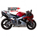 MIVV Exhaust YAMAHA YZF 1000 R1 OVAL Carbon AY.001.L3