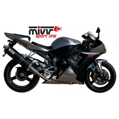 MIVV Exhaust YAMAHA YZF 1000 R1 OVAL Titan AY.012.L4