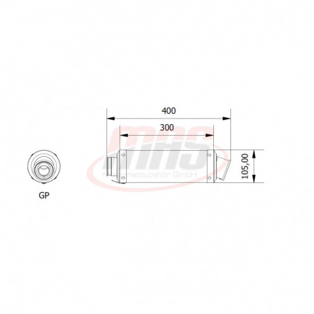 MIVV Exhaust DUCATI STREETFIGHTER 848 GP Stahl in Schwarz D.024.LXB