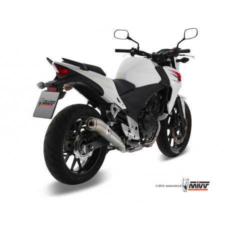 MIVV Exhaust HONDA CB 500 F / X GHIBLI Edelstahl H.051.LGX