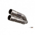 MIVV Exhaust KAWASAKI NINJA 300 DOUBLE GUN FULL TITANIUM K.038.SDG