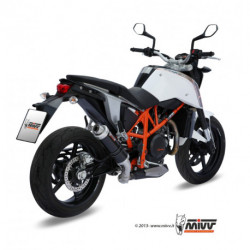 MIVV Exhaust KTM 690 DUKE GP Stahl in Schwarz KT.010.LXB