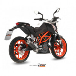 MIVV Exhaust KTM 390 DUKE GP Stahl in Schwarz KT.012.LXB