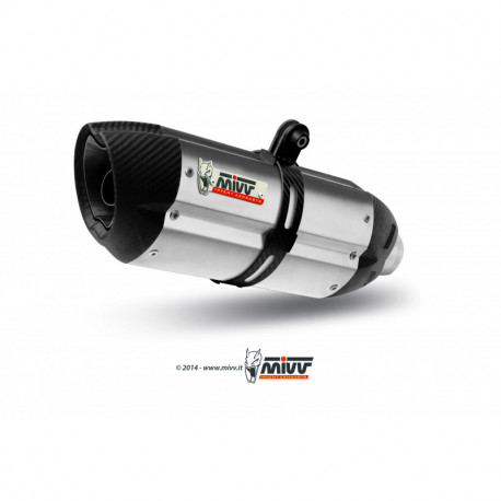 MIVV Exhaust KTM RC 390 SUONO Edelstahl mit Carbon Kappe KT.015.L7