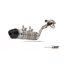 MIVV Exhaust KTM SX-F 450 OVAL Edelstahl mit Carbon Endkappe M.KT.020.SXC.F