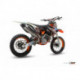 MIVV Exhaust KTM SX-F 250 OVAL FULL TITANIUM mit Carbon Kappe M.KT.021.S5C.F