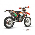 MIVV Exhaust KTM EXC 450 F OVAL FULL TITANIUM mit Carbon Kappe M.KT.029.L5C.F