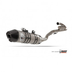 MIVV Exhaust SUZUKI RM-Z 250 E OVAL Edelstahl mit Carbon Endkappe M.SU.014.LXC.F