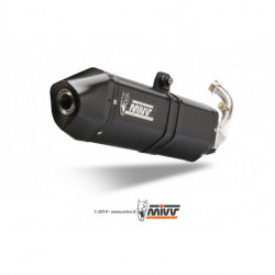 MIVV Exhaust PIAGGIO BEVERLY 300 SPEED EDGE Stahl in Schwarz P.006.LRB