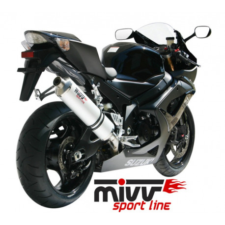 MIVV Exhaust SUZUKI GSX-R 1000 OVAL Edelstahl S.016.LX1