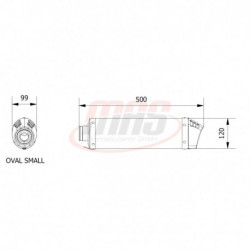 MIVV Exhaust SUZUKI GSF 650 BANDIT OVAL Titan mit Carbon Kappe S.017.L4C