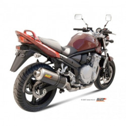 MIVV Exhaust SUZUKI GSF 650 BANDIT OVAL Titan mit Carbon Kappe S.030.LNC