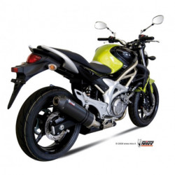 MIVV Exhaust SUZUKI GLADIUS OVAL Carbon mit Carbon Kappe S.035.L3C