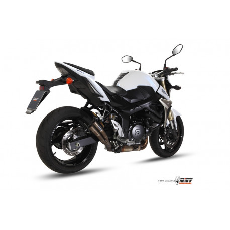 MIVV Exhaust SUZUKI GSR 750 DOUBLE GUN FULL TITANIUM S.037.SDG