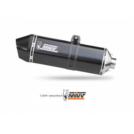 MIVV Exhaust TRIUMPH TIGER 1050 SPORT SPEED EDGE Stahl in Schwarz T.014.LRB