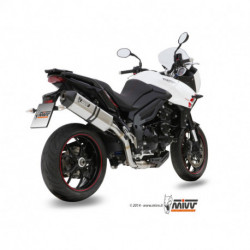 MIVV Exhaust TRIUMPH TIGER 1050 SPORT SPEED EDGE Edelstahl mit Carbon Endkappe T.014.LRX