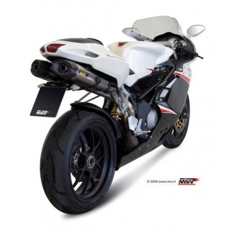 MIVV Exhaust MV AGUSTA F4 SUONO Edelstahl mit Carbon Kappe V.002.L7