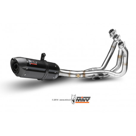 MIVV Exhaust YAMAHA MT-09 SUONO Stahl in Schwarz Y.042.L9