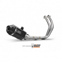 MIVV Exhaust YAMAHA MT-07 SPEED EDGE Stahl in Schwarz Y.044.LRB