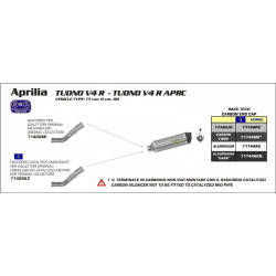 Arrow Verbindungsrohr für Original Krümmer APRILIA RSV 4 71406MI