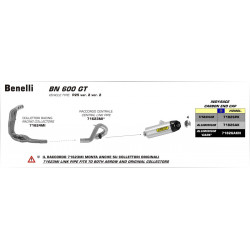 Arrow Racing Krümmer 4:2:1 BENELLI BN 600 GT 71624MI