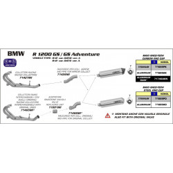 Arrow Endschalldämpfer Maxi Race-Tech Aluminium mit Carbonendkappe BMW R 1200 GS 71689PK