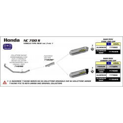 Arrow Endschalldämpfer Race-Tech Aluminium mit Carbonendkappe HONDA NC 700 D INTEGRA 71796AK