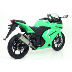 Arrow Endschalldämpfer Street Thunder Aluminium mit Carbonendkappe KAWASAKI NINJA 250 R 71739AK