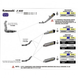 Arrow Endschalldämpfer Race-Tech Titan mit Carbonendkappe KAWASAKI Z 750 71723PK