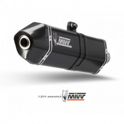 MIVV Exhaust DUCATI MULTISTRADA 1200 SPEED EDGE Stahl in Schwarz D.034.LRB