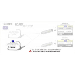 Arrow Verbindungsrohr mit Katalysator GILERA GP 800 71412KZ