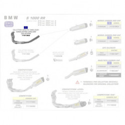 Arrow Krümmer mit Katalysator für Arrow Endschalldämpfer Works BMW S 1000 RR 71413KZ