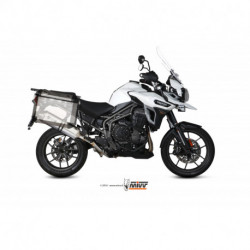 MIVV Exhaust TRIUMPH TIGER EXPLORER 1200 SPEED EDGE Edelstahl mit Carbon Endkappe T.015.LRX