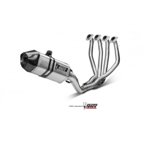 MIVV Exhaust KAWASAKI ZX-6 R SPEED EDGE FULL TITANIUM mit Carbon Kappe R.KA.0001.SRT