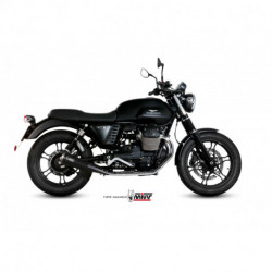 MIVV Exhaust MOTO GUZZI V7 CLASSIC / SPECIAL GHIBLI Edelstahl Schwarz lackiert M.010.LGB