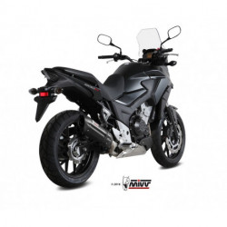 MIVV Exhaust HONDA CB 500 X SUONO Stahl in Schwarz H.061.L9