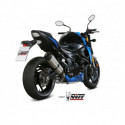 MIVV Exhaust SUZUKI GSX-S 750 SUONO Edelstahl mit Carbon Kappe S.048.L7