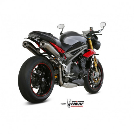 MIVV Exhaust TRIUMPH SPEED TRIPLE GHIBLI Edelstahl AT.016.LGX