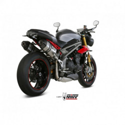 MIVV Exhaust TRIUMPH SPEED TRIPLE SPEED EDGE Edelstahl mit Carbon Endkappe AT.016.LRX