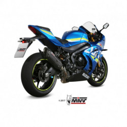 MIVV Exhaust SUZUKI GSX-R 1000 SUONO Stahl in Schwarz S.050.L9