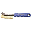 Messing-Bremssattelbürste, gebogen, 230 mm