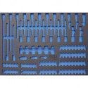 3/3 Werkstattwageneinlage (408x567x32 mm), leer, für Bits / Bit-Einsätze