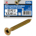 Mehrzweckschrauben 4,0 x 40 mm, 150 Stück